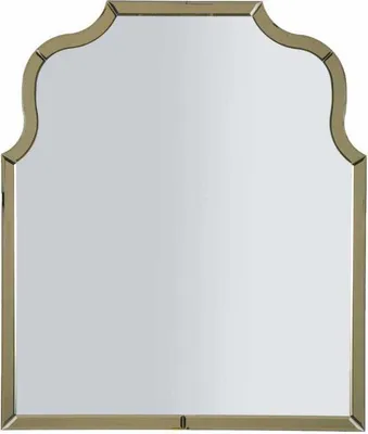 Image de FURNLUX Miroir mural Ankara Or 85cm / Couleur principale : Or / Dimensions : 85 x 100 x 1 cm