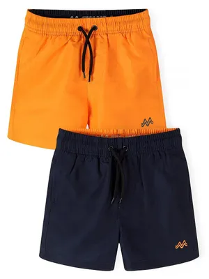Minoti Badehose Orange für Jungen, Vorderansicht 2