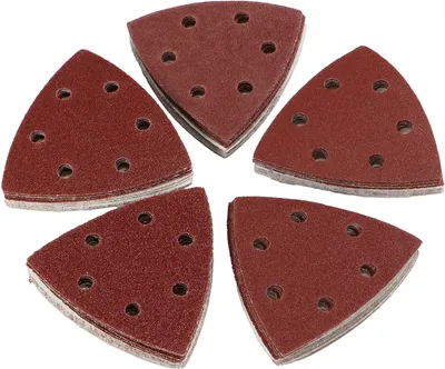 Produktbild von 50 Klett Schleifdreiecke Deltaschleifer Schleifpapier Korn 40 - 120 Sortiment