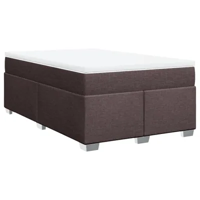 Produktbild von Boxspringbett mit Matratze Dunkelbraun 120x190 cm Stoff