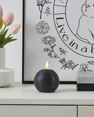 Produktbild von Eglo LED Kerze Leskino warmweiß 8 x Ø 8 cm schwarz