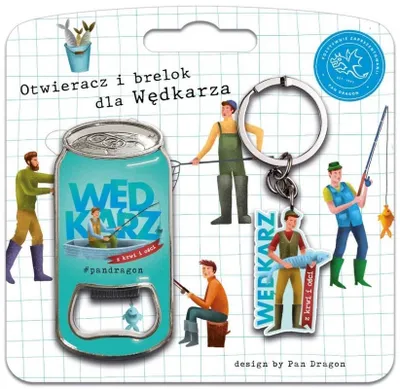 Image de Kit porte-clés + décapsuleur pour pêcheur - Pan Dragon