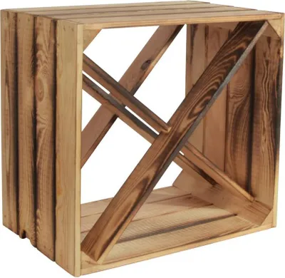Produktbild von CHICCIE Weinregal Wino aus Holz - Geflammt X Regal