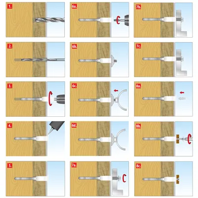 Produktbild von Abstandsmontagesystem Tox Thermo Proof Wood Mini M8x110 mm 2 Stück