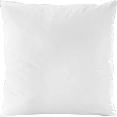 A white pillow on a white background.