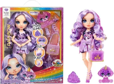 Image de MGA Entertainment Classic Rainbow Fashion Doll- Violet (pourpre)