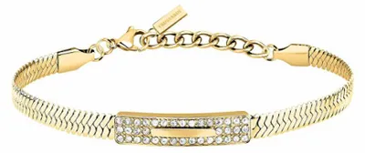 Image de Bracelet plaqué or avec cristaux Hadek Concept TJAYY07