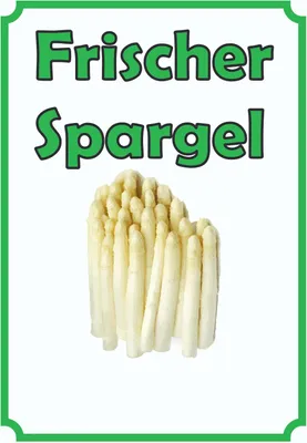 Produktbild von Verkaufsschild Schild Spargel Hochkant A1 (594x841mm)