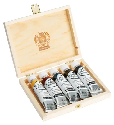 Produktbild von Horadam Naturals 5 x 15ml Mixing Set Pigmente vegan - Schmincke 86 009 097