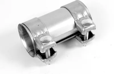 Obrázek produktu pro Konektor výfuku Dvojitá svorka konektoru potrubí Univerzální Ø 76 mm x 125 mm