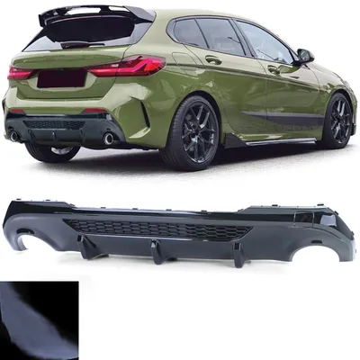 Zdjęcie produktu dla Dyfuzor czarny połysk do BMW serii 1 2019/07-2025/12