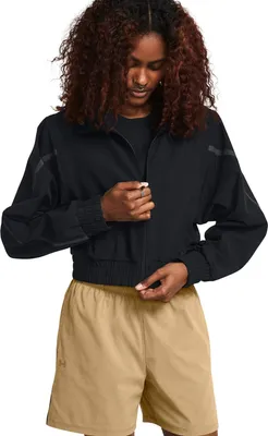 Produktbild von Under Armour Unstoppable Crop Jacke Schwarz L / Regular Frau Schwarz L