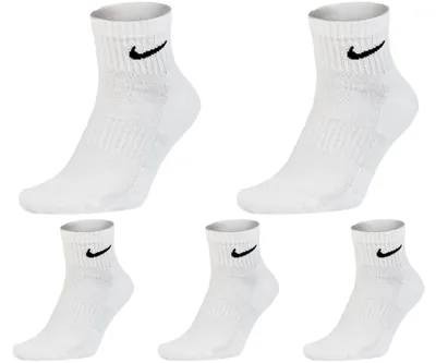 Produktbild von 5 Paar Nike Socken Herren Damen - Farbe: weiß - Größe: 46-50