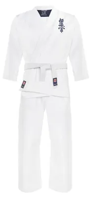 Productafbeelding van XTREXO TREXO Karatepak met Kyokushin-borduurwerk, wit, voor een lichaamslengte van 130 cm