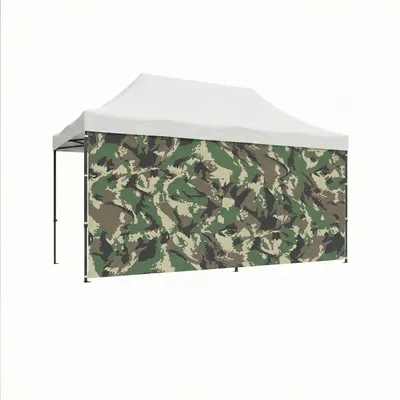 Image de Toile latérale 450x200H cm pour gazebo de jardin camouflage