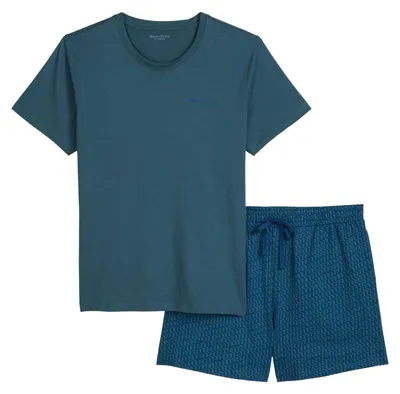 Produktbild von Marc O'Polo Herren Pyjama Mix N Match orionblue-Print - Größe L