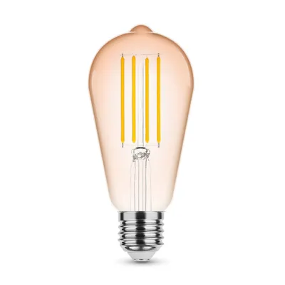 Produktbild von Modee E27 LED Filamentlampe ST64 4W 320lm 1800K Warmweiß