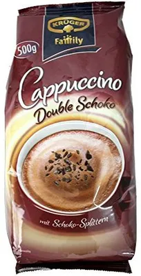 Zdjęcie produktu dla Krüger Family Cappuccino Double Choco 500g mit Schoko-Splittern 1er Pack