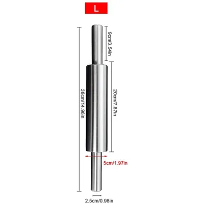 Zdjęcie produktu dla Stainless Steel Rolling Pin,Rolling Pin,Baking Tool,Kitchen Accessories
