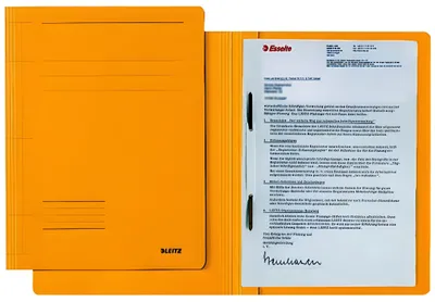 Produktbild von LEITZ Schnellhefter Fresh, DIN A4, Karton, gelb aus Pendarec-Karton, 250 g-qm, Fasungsvermögen: 250 Blatt, - 25 Stück (