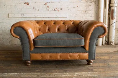 Produktbild von New Polster Luxus Class Klassische Chesterfield-Sessel 1 Sitzer Weiche