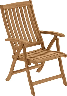 Produktbild von Dehner Klappsessel Havanna, ca. 103 x 67 x 59.5 cm, FSC® Teakholz, hellbraun