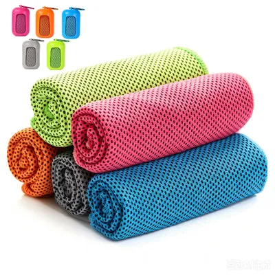 Produktbild von Cooling Towel 5er-Set – Schnell trocknend, Kühlend & Sporttauglich