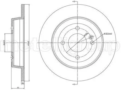 Produktbild von 2x METELLI Bremsscheibe 23-1376C für HYUNDAI i20 Schrägheck (GB IB) 44 0mm