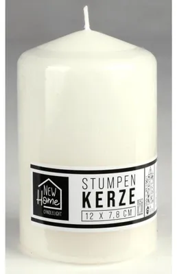 Produktbild von 6 Stück Stumpenkerzen 12x7,8cm je 50h Brenndauer Weihnachten Adventskranz