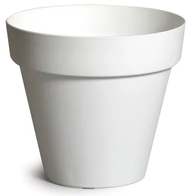 Produktbild von Mega Collections Pflanzentopf/Blumentopf - Kunststoff - weis - D29 cm