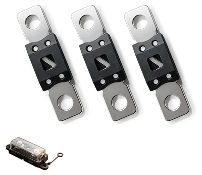 Hochstrom-Sicherung 125 A, 3 Stück, M8, 68,85 x 19,2 x 10 mm