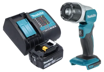 Obrázok produktu pre Makita DML 808 SF1 Akumulátorová ručná lampa 14,4 / 18 V 190 lm LED + 1x akumulátor 3,0 Ah + nabíjačka