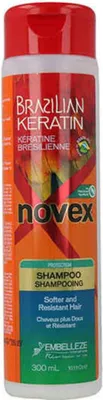 Image de Novex Brazilian Keratin Shampoo Shampooing fortifiant pour cheveux secs et abîmés 300 ml