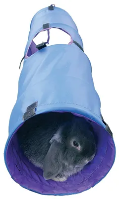 Zdjęcie produktu dla Tunel dla królika - Poliester - Niebieski - 19,99 x 89,99 x 19,99 cm - Na zewnątrz