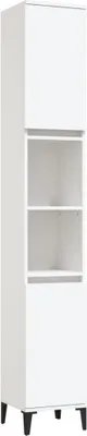 Zdjęcie produktu dla vidaXL Szafka łazienkowa biała 30x30x190 cm materiał drewnopochodny