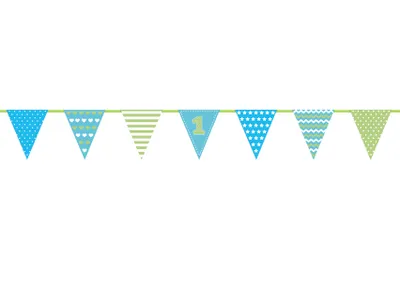 Produktbild von Playful 1st Birthday Wimpelkette 1,35m