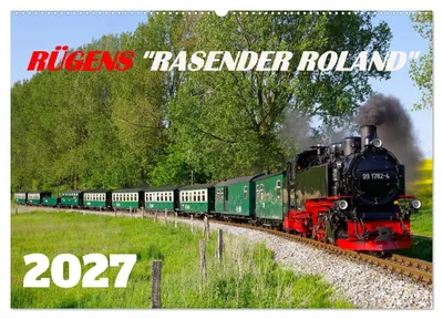 Produktbild von Rügens "rasender Roland" (Wandkalender 2027 DIN A2 quer), CALVENDO Monatskalender