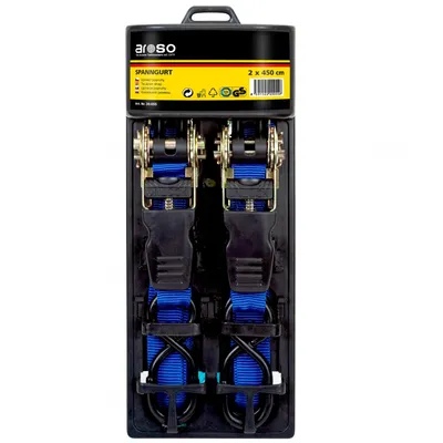 Obrázek produktu pro Popruhy upínací s ráčnou a háky 2ks 25mm x 4.50m