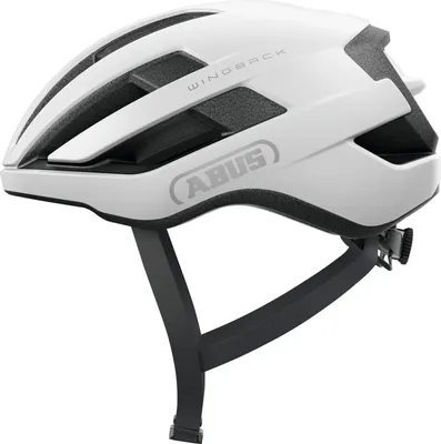 Produktbild von ABUS Rennradhelm WingBack – einfacher Roadhelm für sportliches Fahren im Alltag und in der Freizeit – für Erwachsene und Jugendliche – Polarweiß, Größe M (54-58 cm)