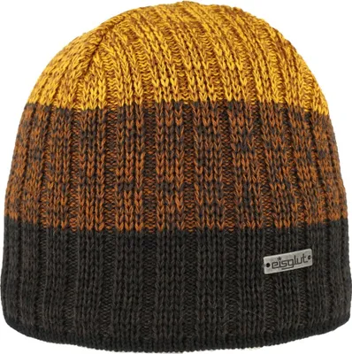 Eisglut Strickmütze Griffina XL aus Wolle mit Fleece-Innenband in braun