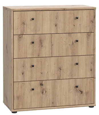 Obrázek produktu pro Komoda >Tembi< z dubového dřeva Artisan – 73,7 x 85,5 x 34,8 cm (š x v x h)