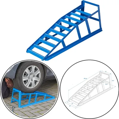 Produktbild von AS 1x Auffahrrampe PKW Höhe 27,5cm Laderampe Betriebsbelastung 1250kg Breiten 21cm AS