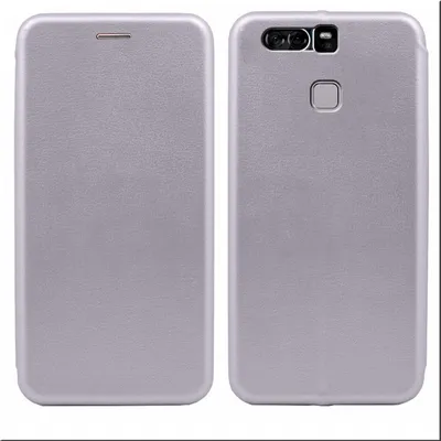 Produktbild von Handy Schutz Hülle für Huawei P9 Plus Handytasche mit Magnetdeckel Kartenfach und Standfunktion Klapphülle Grau