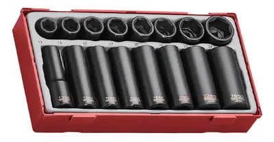 Produktbild von Teng Tools 16-teiliger Maschinensteckschlüsselsatz mit 1/2-Zoll-Vierkantantrieb