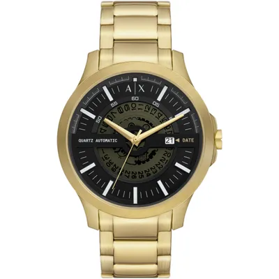 Produktbild von Armani Exchange AX2443 HAMPTON Uhr Herrenuhr Edelstahl Datum gold