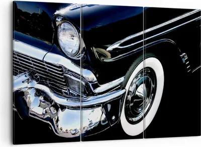 Produktbild von Bild auf Leinwand - Leinwandbild - Auto Chrom Kuba - 105x70cm - Wand Bild - Wanddeko - Wandbilder - Leinwanddruck - Bilder - Kunstdruck - Wanddekoration - Leinwand bilder - Wandkunst - CE105x70-1451
