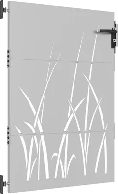 Obrázek produktu pro vidaXL Zahradní brána 85x125 cm Corten Steel Grass Design