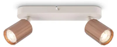 Image de Spot de plafond Plafonnier Lampe de plafond Chambre   coucher Orientable 2 ampoules