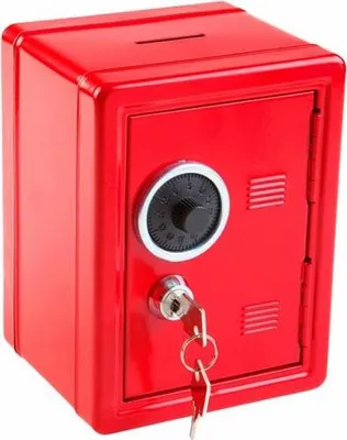 Obrázok produktu pre Idena Úsporný trezor červený 120x100x160mm - Kov