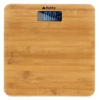 Obrázok produktu pre Ruhhy 22522 Digitálna osobná váha 180 kg bambus